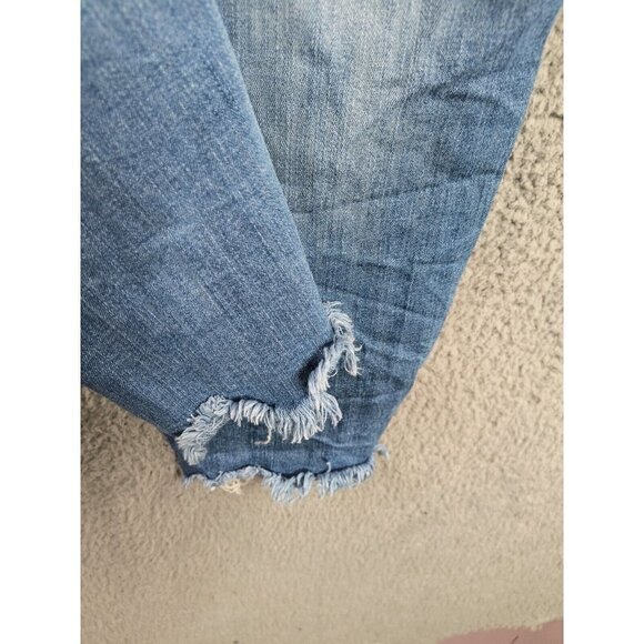 Kancan Jeans Womens 3XL Mid Rise Ankle Distressed Frayed Hem Skinny Stretch - Picture 5 of 12